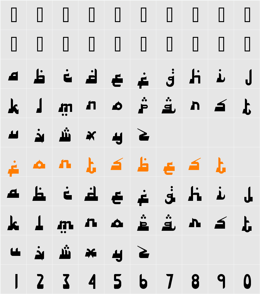 Alhambra Deep Character Map