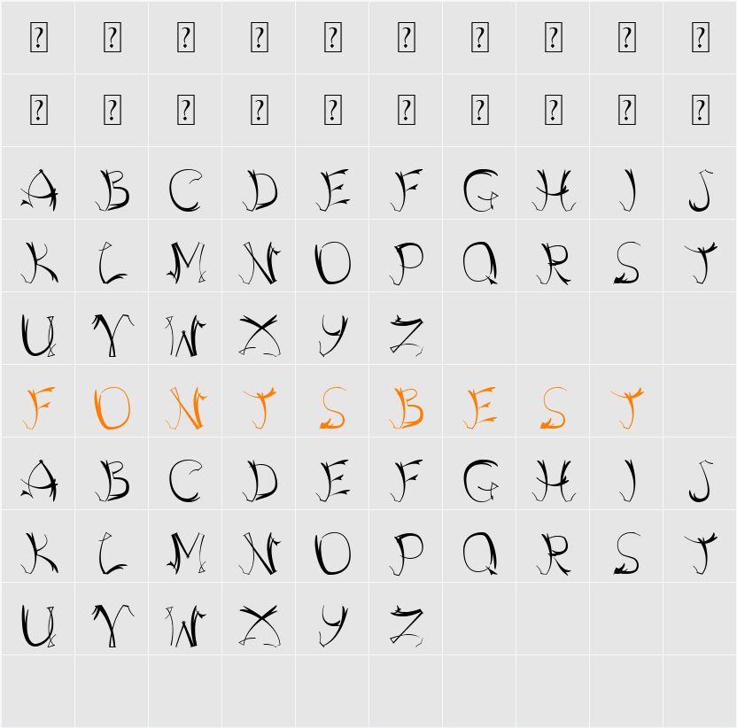 Inklings Character Map