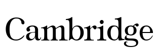 Cambridge Font Image