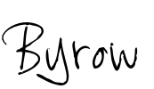 Byrow Font Image