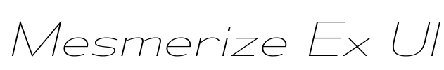 Mesmerize Ex Ul Font Image