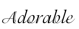 Adorable Font Image