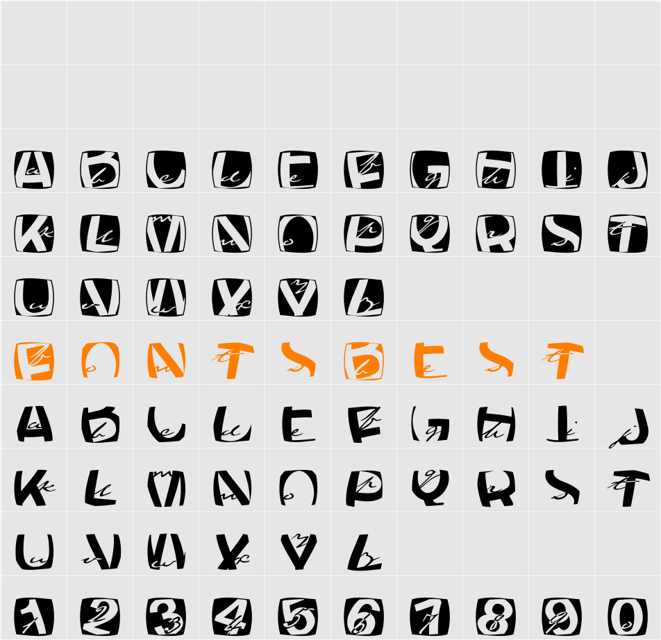 AZFusioneTwo Character Map