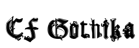 CF Gothika Font Image