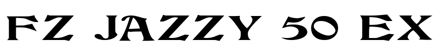 FZ JAZZY 50 EX Font Image