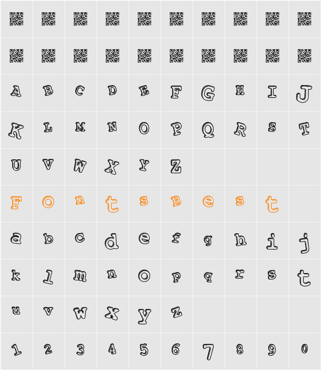 PlayAlong Character Map