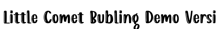 Little Comet Bubling Demo Versi Font Image