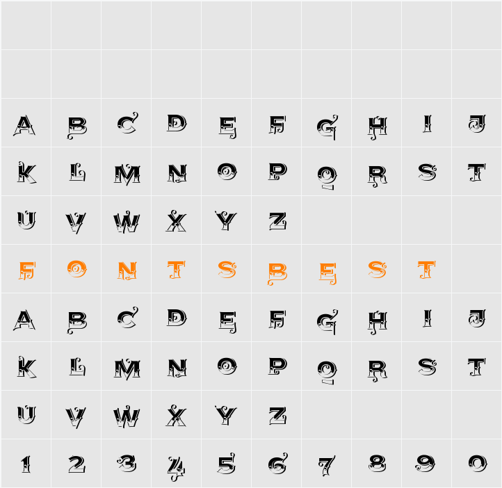 AgreloyS1 Character Map