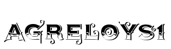 AgreloyS1 Font Image