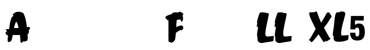 Anderson Fireball XL5 Font Image