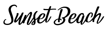 Sunset Beach Font Image