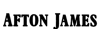 Afton James Font Image