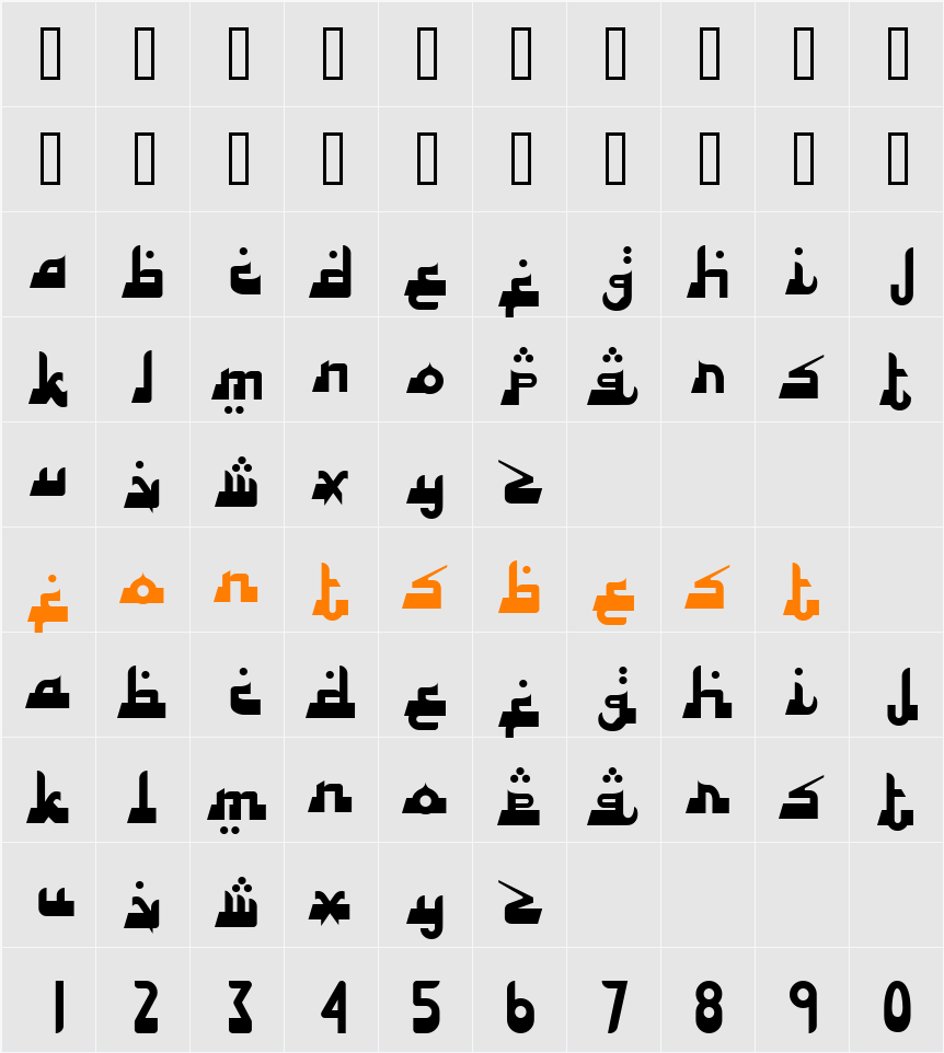 Alhambra Deep Character Map