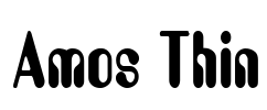 Amos Thin Font Image