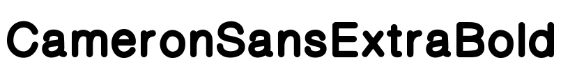 CameronSansExtraBold Font Image