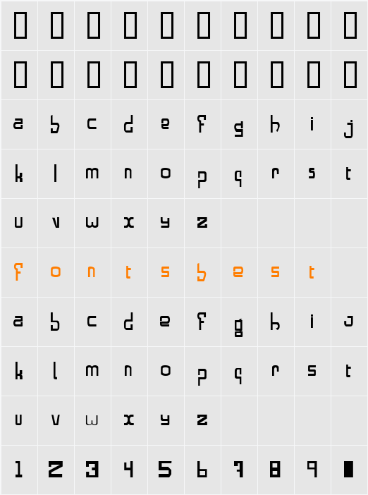 Alphabeta Character Map