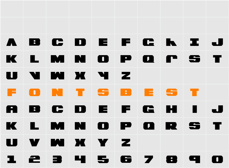 Bummer Character Map