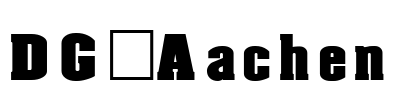 DG_Aachen Font Image