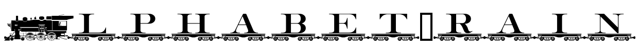 AlphabetTrain Font Image