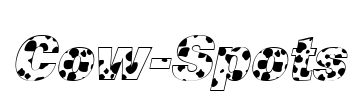 Cow-Spots Font Image