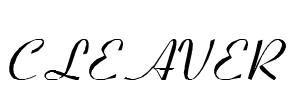 CLEAVER Font Image