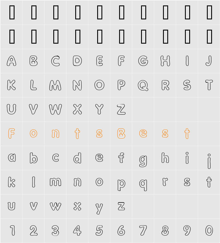 AbcHeadlines Character Map