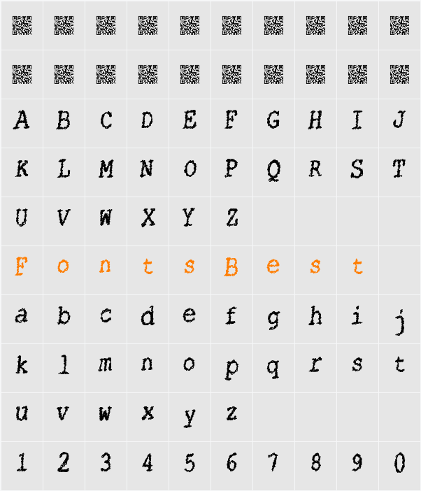 CatsString Character Map