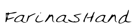 FarinasHand Font Image