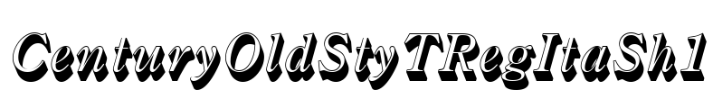 CenturyOldStyTRegItaSh1 Font Image