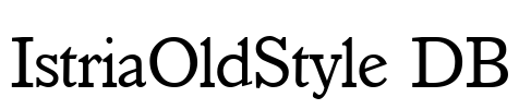 IstriaOldStyle DB Font Image