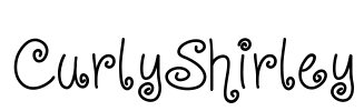 CurlyShirley Font Image