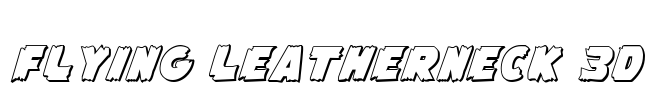 Flying Leatherneck 3D Font Image