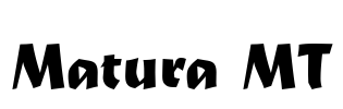 Matura MT Font Image