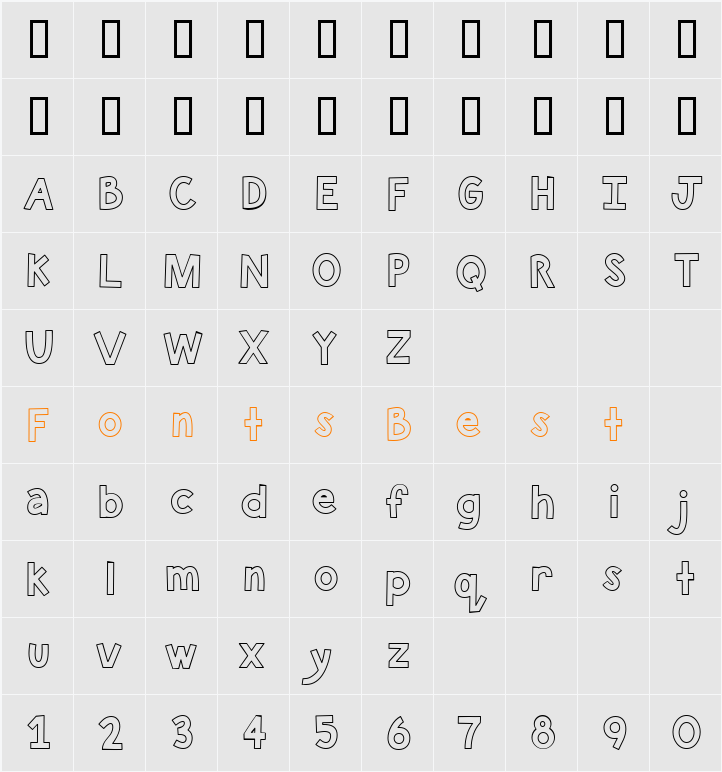 CK Block Character Map