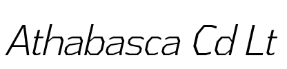 Athabasca Cd Lt Font Image