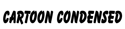 Cartoon Condensed Font Image