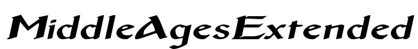 MiddleAgesExtended Font Image