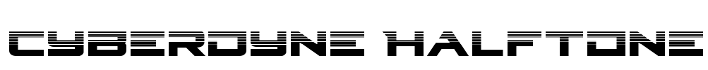 Cyberdyne Halftone Font Image