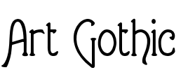 Art Gothic Font Image