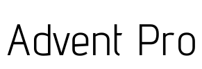 Advent Pro Font Image