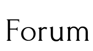 Forum Font Image