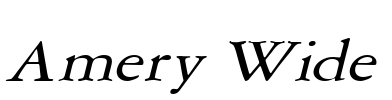 Amery Wide Font Image