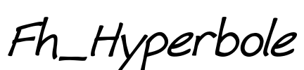 Fh_Hyperbole Font Image