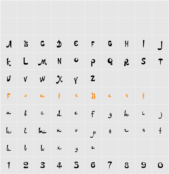 DS Arabic Character Map