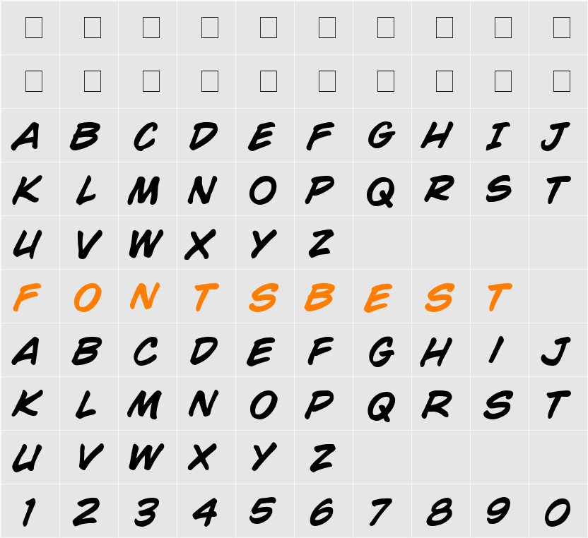 CC Wild Words Character Map