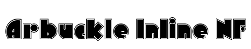 Arbuckle Inline NF Font Image