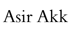 Asir Akk Font Image