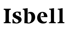 Isbell Font Image