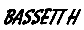 Bassett H Font Image
