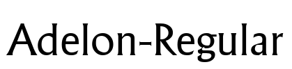 Adelon-Regular Font Image